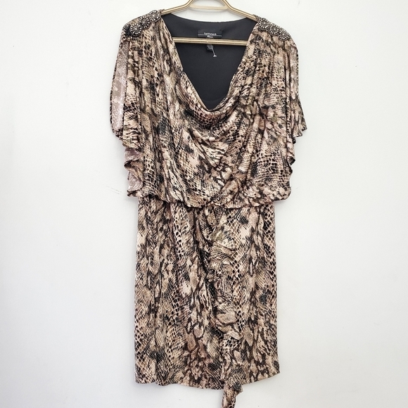 R&m Richards women dress animal print size 14W side zipper - Picture 6 of 15